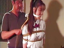 2 Innocent Asian Girls Tied With Extra Rope Very Tight
