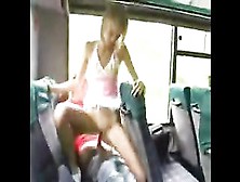 Ballsy Girl Rides Dick In Bus Backseat