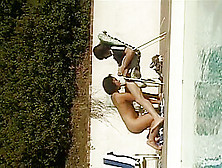Naked Anikka Larue Excites Her Boyfriend By The Pool