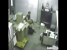 Fucking Her Boss At Warehouse
