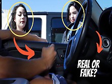 Real Or Fake?: Two Sluts Stop To Watch A Lover Jerking Off.