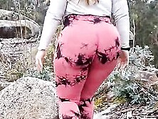Big Ass In Very Sexy Leggings Gets An Amazing Fuck In The Woods!