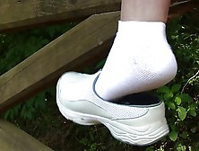 Lindsey Dangling Nurse Shoe Sock Full Vid