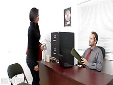 Hot Interview In The Office With Sexy Asian Secretary Girl