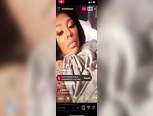 11/3/19 K.  Michelle Nip Slip On Instagram Live
