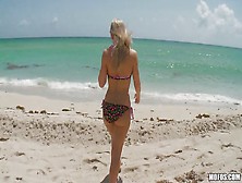 Blonde Babe And I Fuck On The Beach