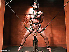 Lad In Steel Bondage Gets Hardly Tortured And Fucked