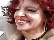 Slutty Redhead Has That Big Smile On Her Face,  Because She Is About To Get Fucked