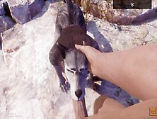 Rasha Furry Wolf Slut Mounts Giant Lover