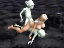 Aliens Group-Sex A 3D Princess!