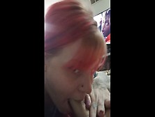 Redhead Giving Sloppy Deepthroat