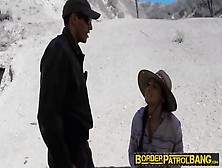 Sweet Brunette Paisley Parker Detained By Border Patrol