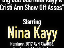 Big Butt Duo Nina Kayy & Cristi Ann Show Off Asses