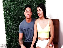 Young Hispanic Size Queen Finally Get The Long Porn Cock She's Been Wanting!