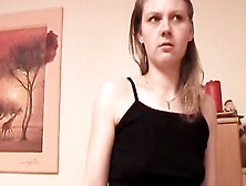 Thin And Freaky German Teenagers Gets Her Tight Holes Dildoed Deep