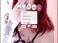 Interactive Sex Game ! Start With Photo Shooting A Sexy Tattooed Redhead,  And Try To Fuck Her !