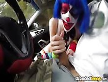 Clown Girl Loves Big Cock