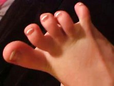 Andi Licks Her Sexy Manicured Toes