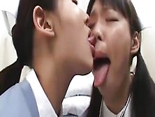 Japanese Nurses Spit Kiss