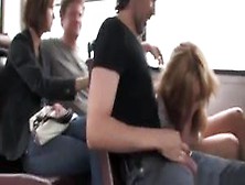 Euro Slut Fucks Huge Cock In Public Bus