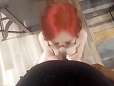 Cute Redhead Teen With Glasses Fucked Hard Pov