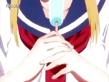Anime Whore Swallowing Cock In Public