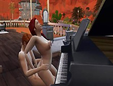 Fucking My Sister In The Piano (Wickedwhims Sims 4)