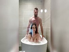 Amazing Babe With Big Tits Fucked In The Bath Tube