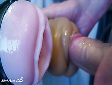 Fuck Two Pussies,  Fleshlight And Sohimi Sextoy Extreme Close-Up And Facial