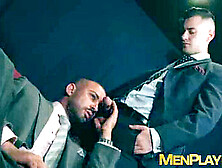 Sophisticated Men Bruno Max And Lukas Daken Have Anal Sex In A Cinema