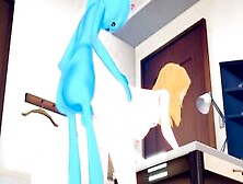Rick And Morty Anime 3D - Beth Smith X Mr.  Meeseeks