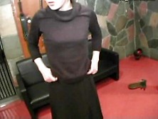 Japanese Slave With Collar And Leash Abused,  Blowjob,  Enema And