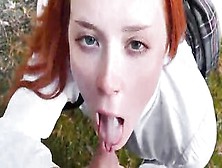 Red Head Schoolgirl Blown And Plowed With Classmate To Keep Warm Into The