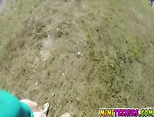 Molly Jane Sucked And Fucked Dick Behind Bushes
