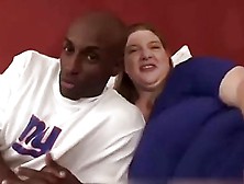 Black Guy Is Fucking A Chubby,  Blonde Woman In Many Positions,  To Make Her Cum