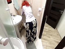 Strawberry Blonde Milf Agreed To Butt Sex Sex At Home In The Bathroom