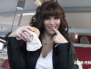 Public Blowjob With Cumshot At Burger Store
