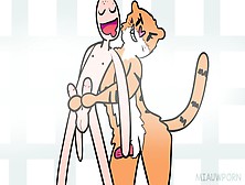 Tiger Futa Wants Human Sex! Hentai Story