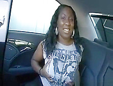 Thick Ebony Chick Creampied In The Car