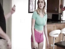 Innocent Blonde Girl Will Have To Give Sexual Pleasure To Her Perverted Stepdad