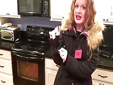 Hot Redhead Milf Shows Fur Lined Parka 2
