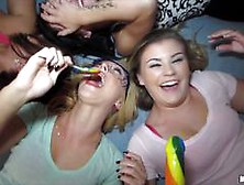 Kayleigh Nichole And Lucy Tyler Swap Lollipop For Cock