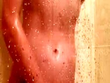 Redhead Masturbating In The Shower