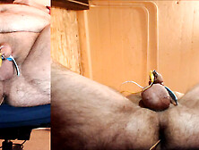 Dripping Precum Then Shooting A Bit Load Through My Hollow Sound While Estimming