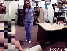 Desperate Nurse Gets Easily Persuaded To Have Sex In Exchange Of Cash