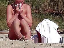 Amazing Blonde Teen Naked At Beach Spied With Hidden Cam