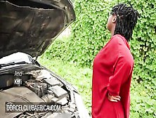 Breasty Black Pays The Mechanic With Great Sex