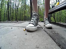 Russian Girl Converse Crush Roaches