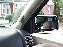 Ebony Hoe Blowing Penis Inside Front Seat Of Vehicle