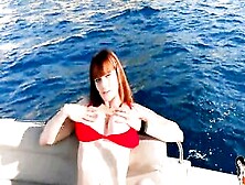 Amazingly Hot Dark Haired Bae Stacy Hardcore Fucking On A Yacht